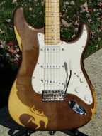 2002 American Fender Art Worn Highway One Strat w Hard Case